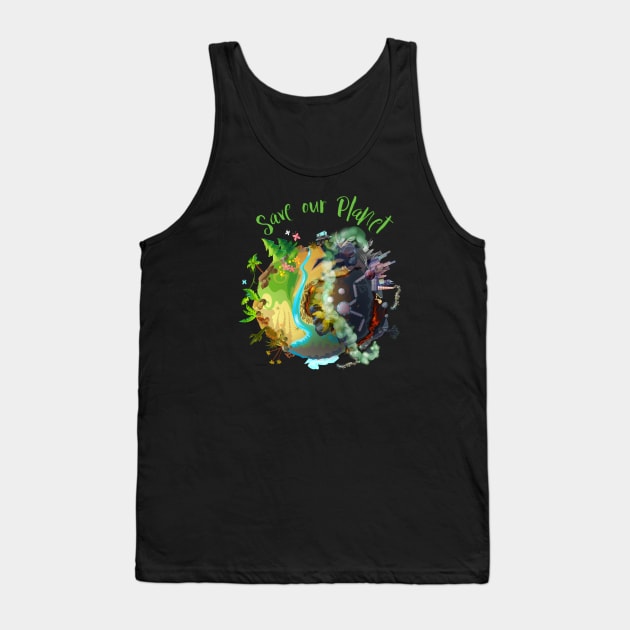 Save our Planet Tank Top by UnluckyDesigns